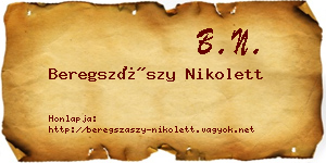 Beregszászy Nikolett névjegykártya